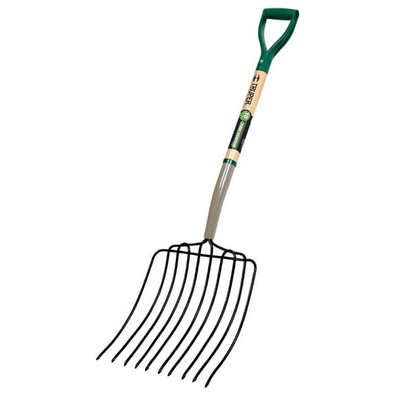 Drevy 30-Inch 30330 Tru Tough Manure/Bedding Fork, 10-Tine, D-Handle