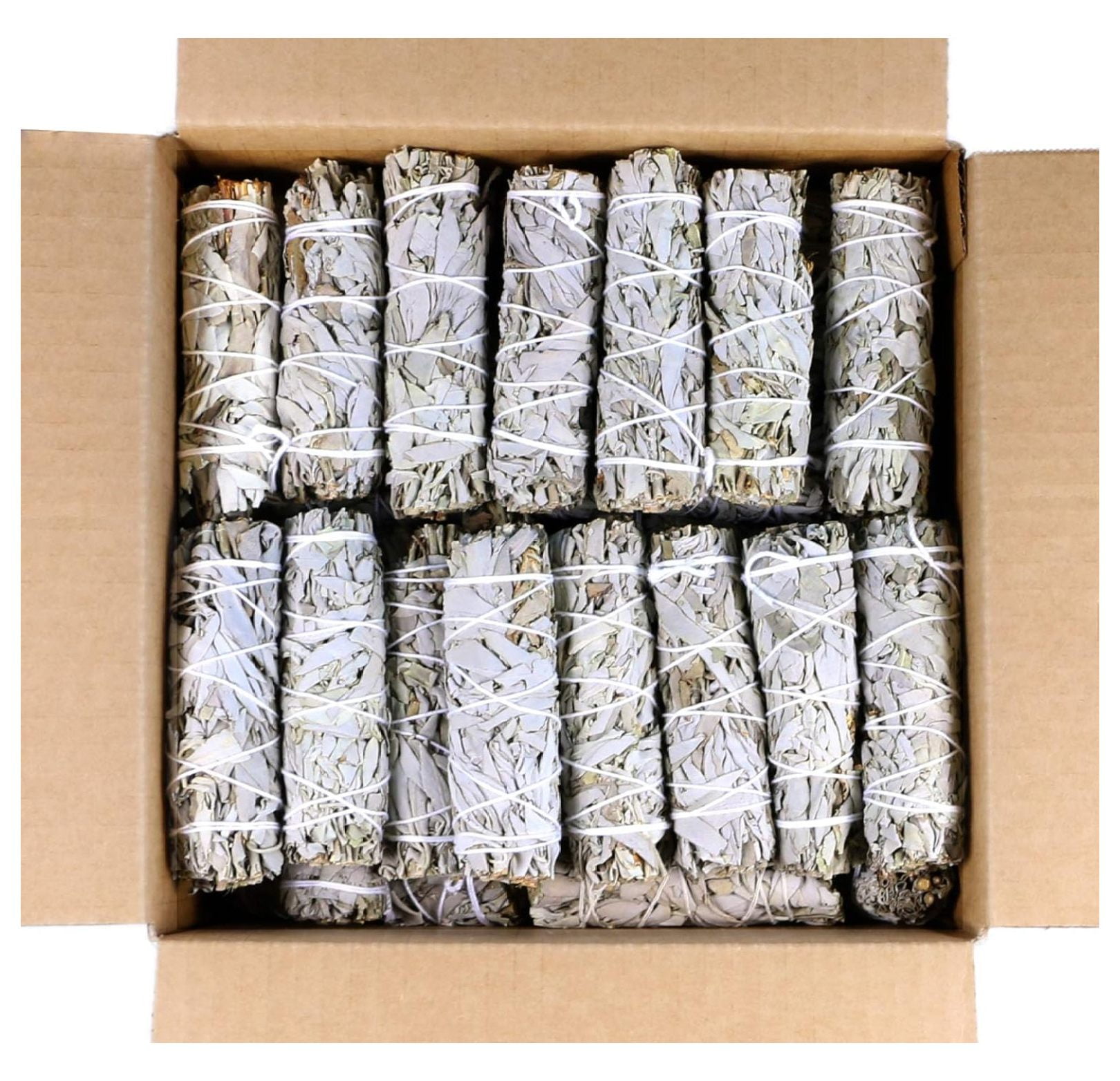 White Sage Smudge Sticks With Sunflowers - 3 Pack 4 Inch Bundles For Cleansing & Meditation