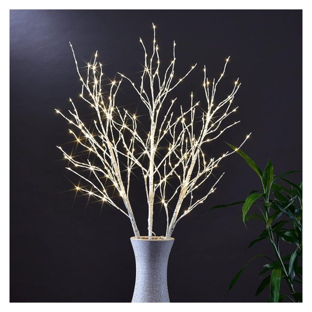 Drevy 41IN Triple Lighted Birch Branches Artificial Birch Tree Willow