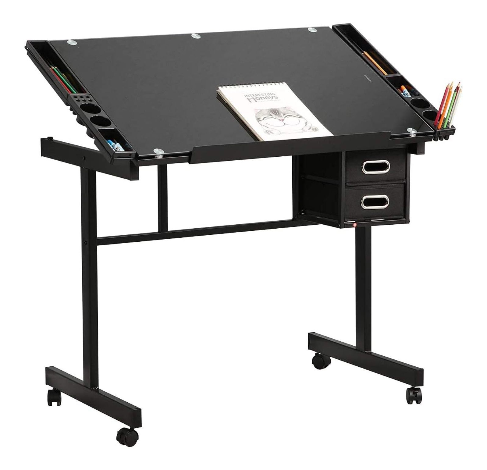 Drevy Adjustable Drafting Table, Drawing Board Art & Craft Desk Folding