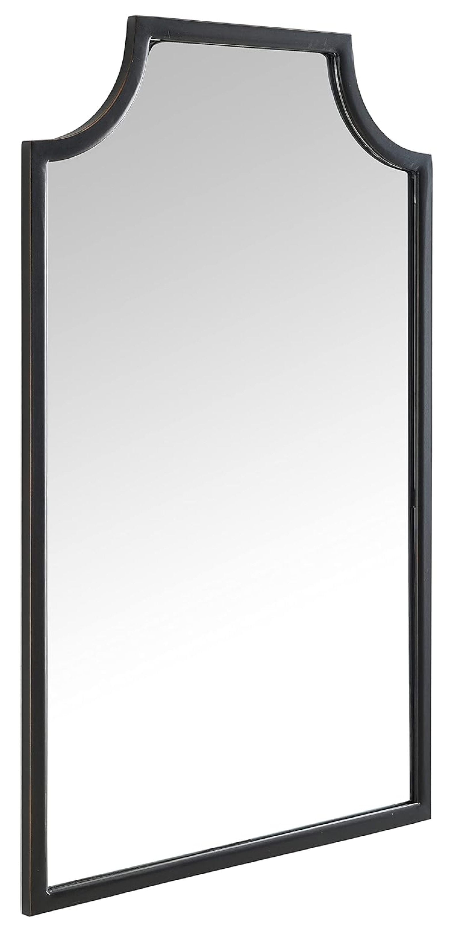 Pagoda-Styled Oil Rubbed Bronze Wall Mirror 42.5"
