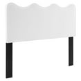 thumbnail image 1 of Drevy Athena Performance Velvet Headboard, Full/Queen, White, 1 of 8