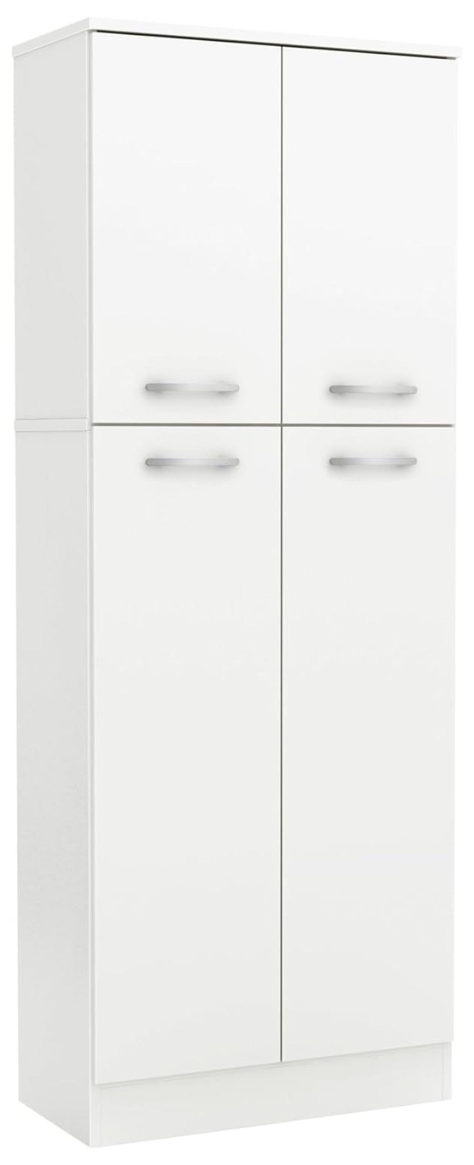 South Shore Axess White 4-Door Kitchen Storage Pantry
