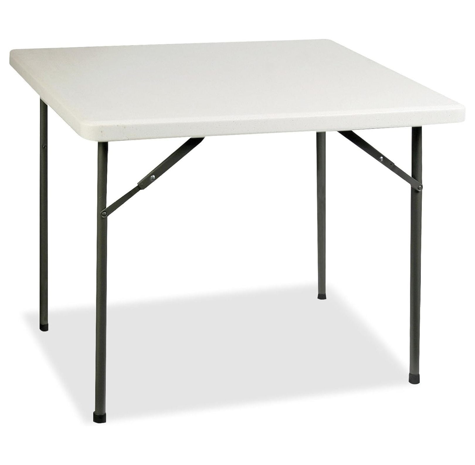 Gray Square 36" Folding Banquet Table with Steel Legs
