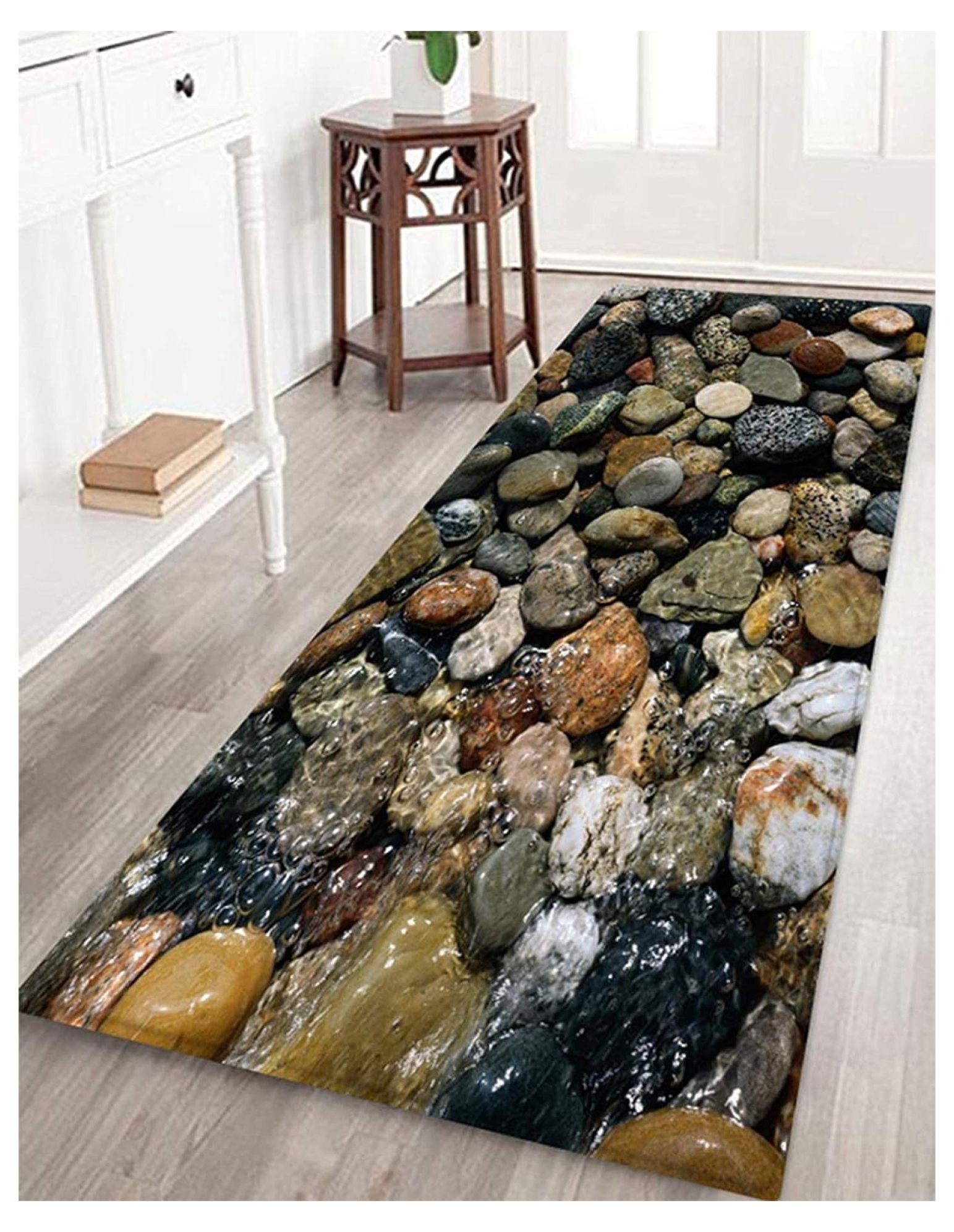 Drevy Bathroom Rug,Non Slip Soft Absorbent,Memory Foam Bath Runner Mat