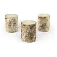 thumbnail image 1 of Drevy Birch Candle, Small Size, Set of 3 – Pillar Candle Brings Nature Indoors, Ideal for Weddings, Parties, Events, Restaurants, Home Decor, 3" in Diameter & 4" Tall, 1 of 4