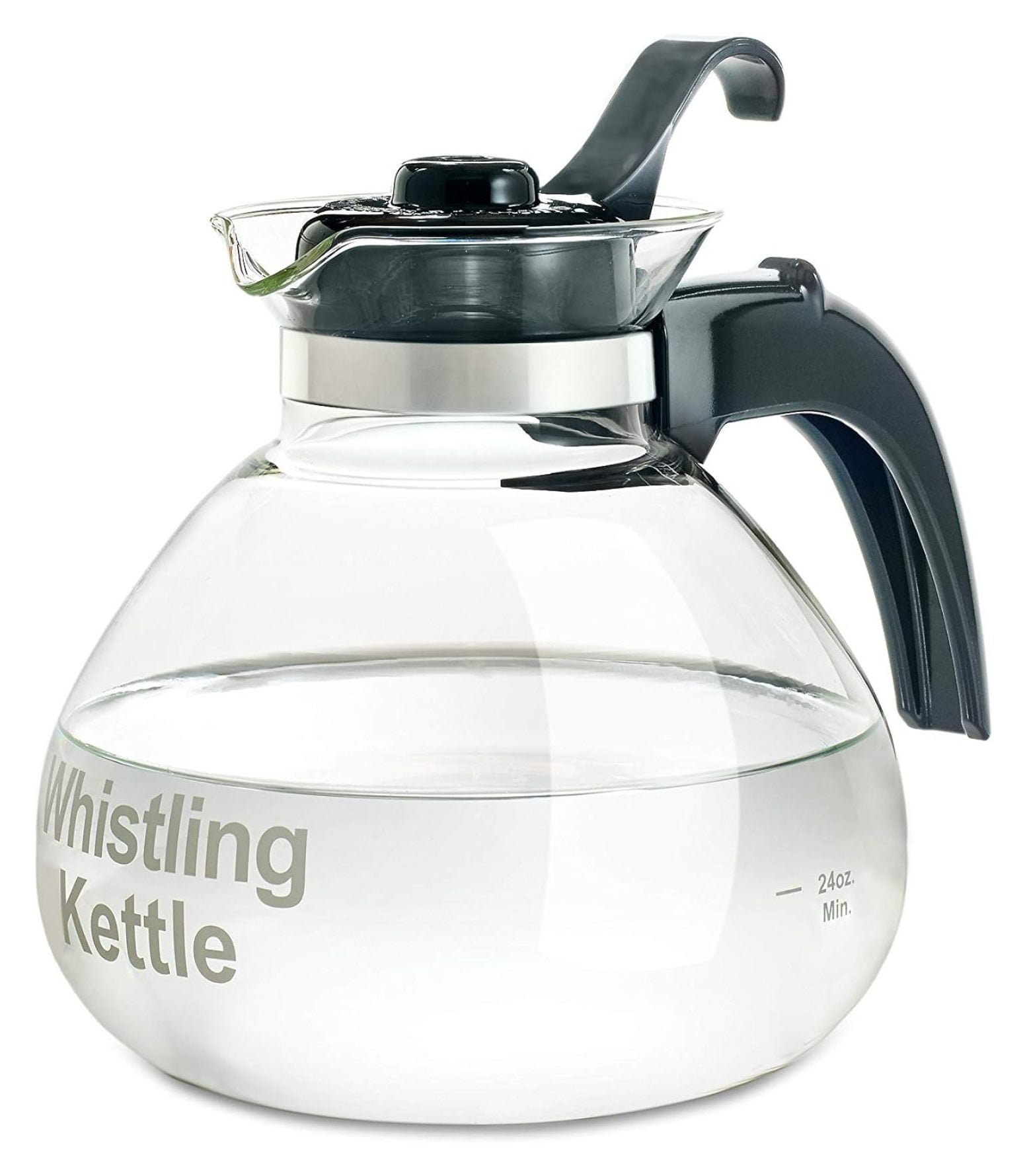 Drevy Borosilicate Glass Stove Top Whistling Tea Kettle Best BPA