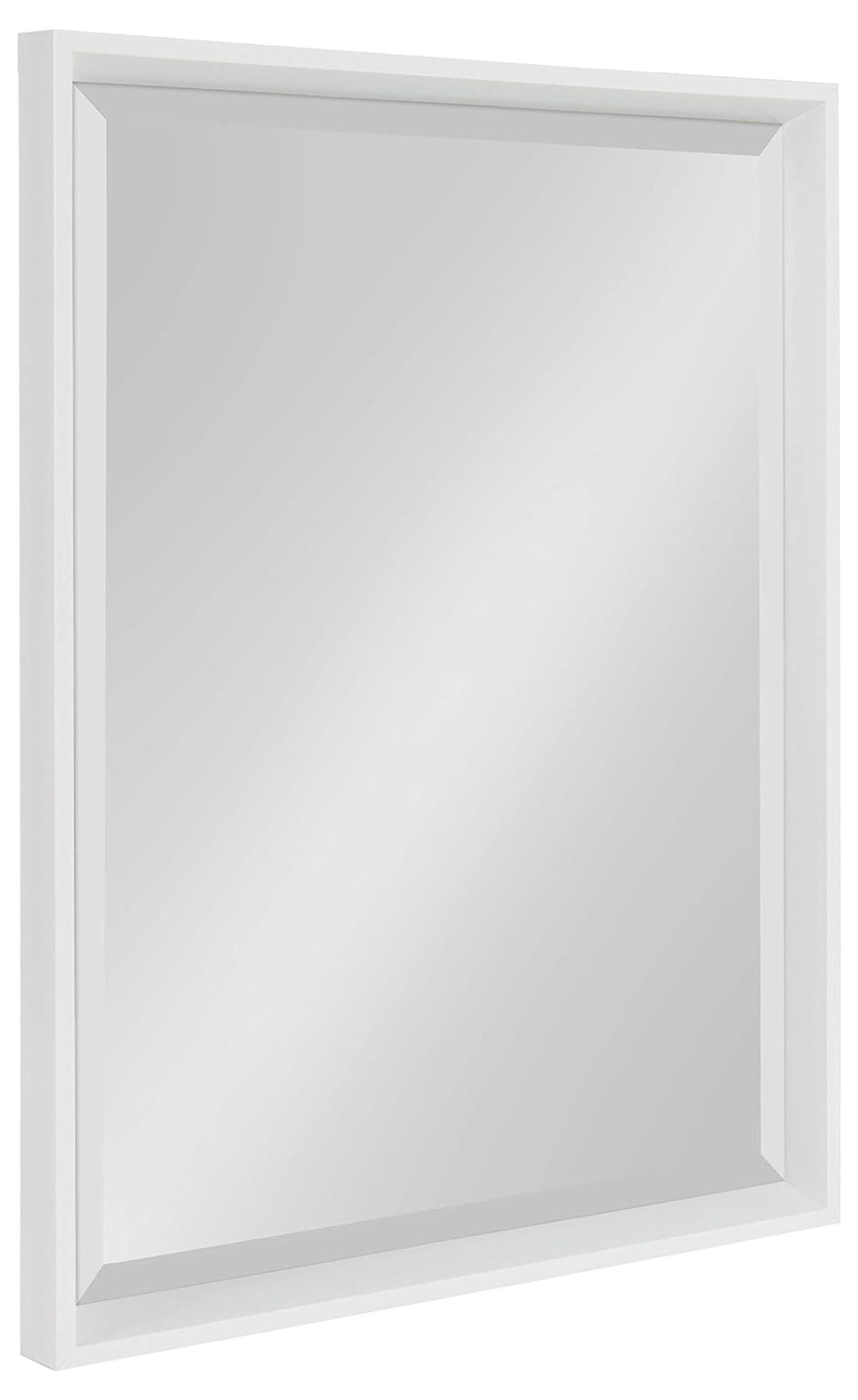 Calter Contemporary Full-Length Rectangular Dresser Mirror in White