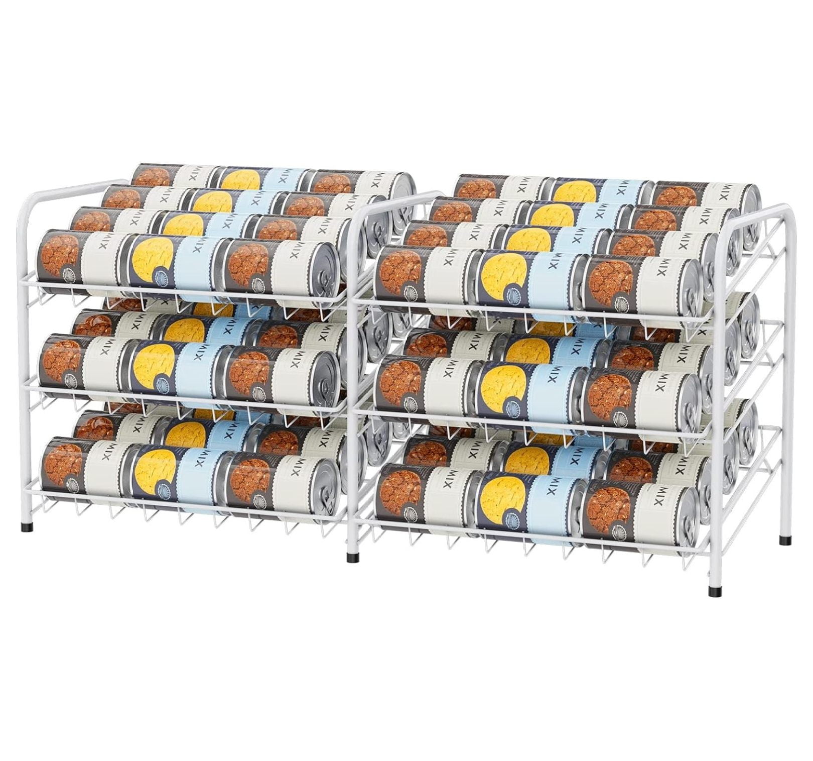Drevy Can Organizer for Pantry 3 Tier Can Storage Rack Shlef 2 in 1 Can