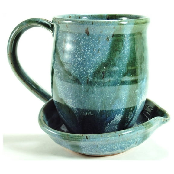 Drevy Ceramic Microwave Bacon Cooker - Glacier with Green