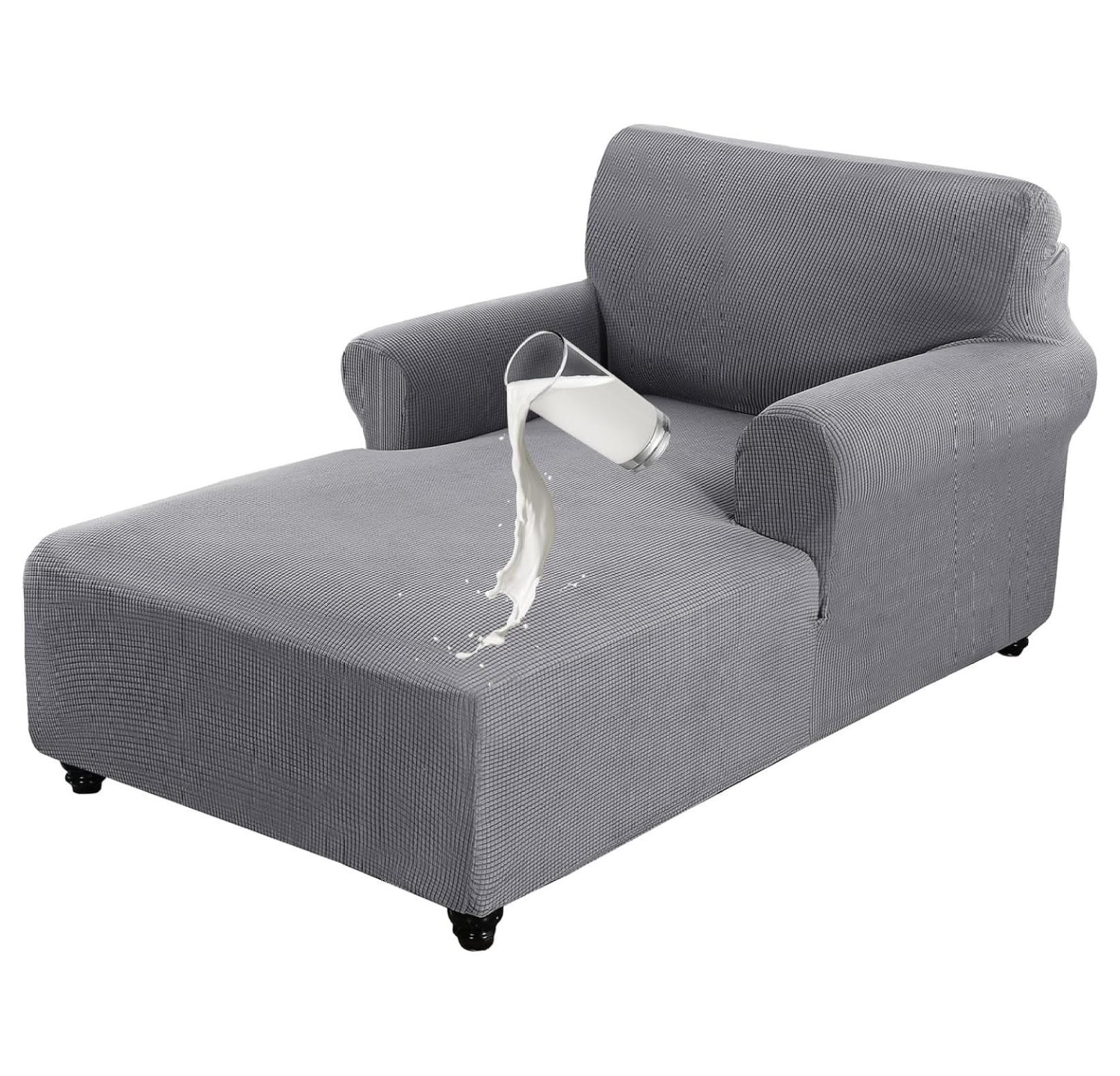 Drevy Chaise Lounge Cover, Stretch Chaise Chair Covers, Sofa Chaise