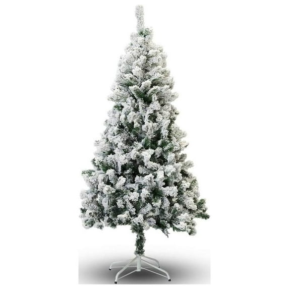Drevy Christmas Tree, 4-Feet, Flocked Snow
