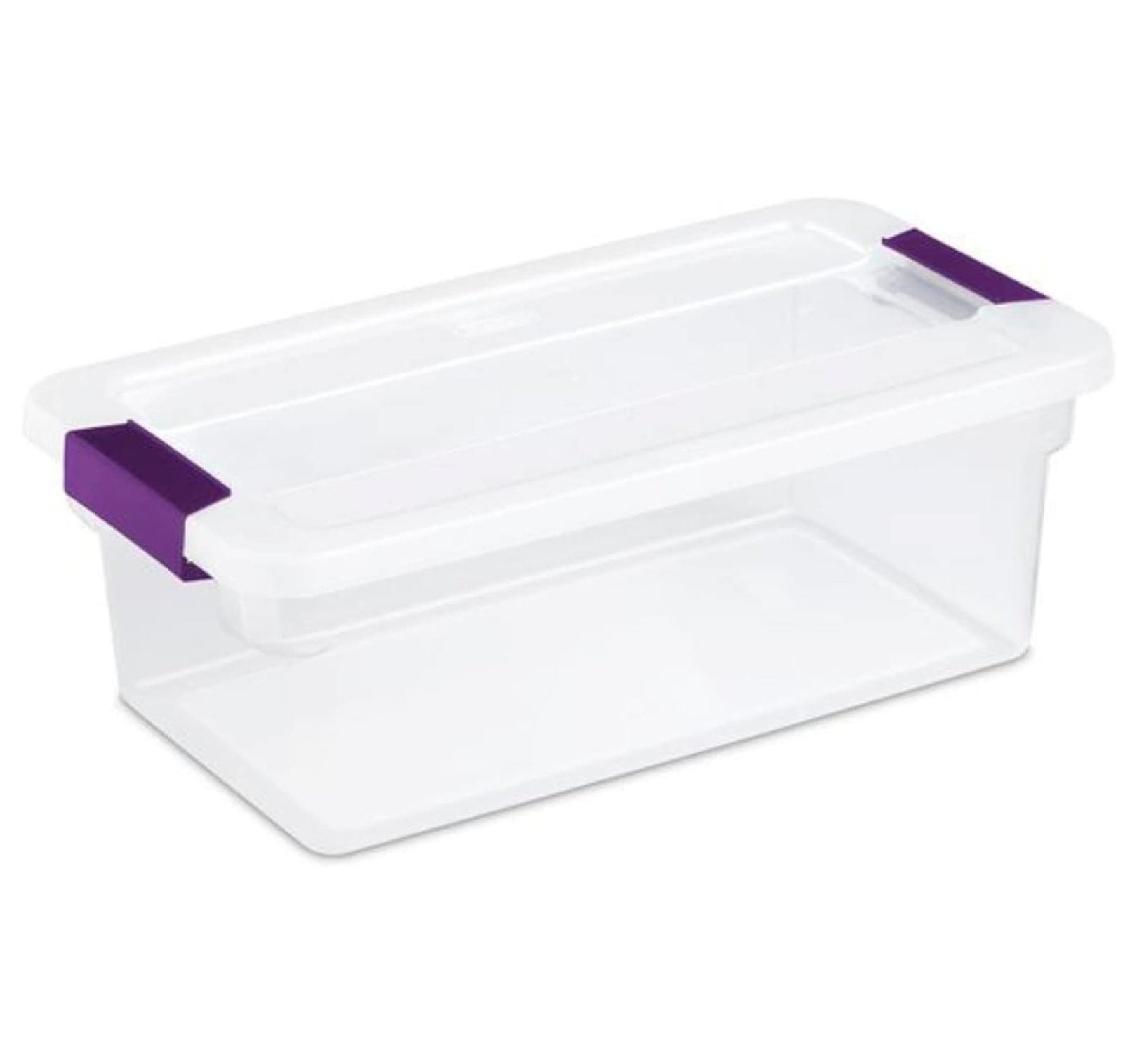 Drevy Clear Plastic Storage Bins with Lids Stackable Storage Bins (Pack