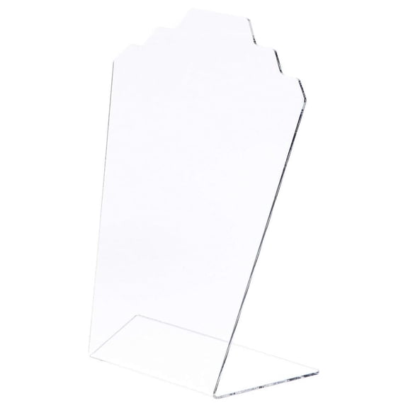 Drevy Clear Stair-Step Necklace Display Stand, 8" W x 4" D x 11.75" H (6 Pack)