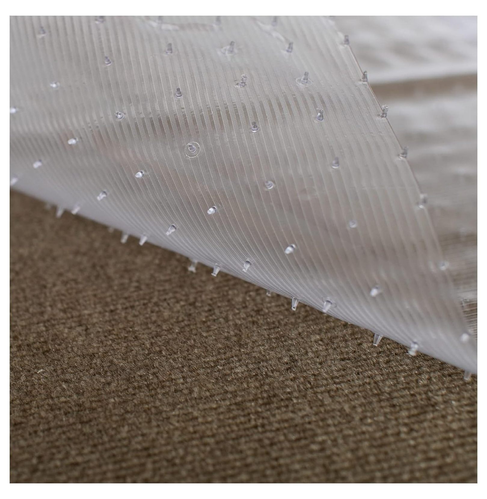 Drevy Clear Vinyl Plastic Floor Runner Protector for Low Pile Carpet Easy to Clean Stain Resistant Vinyl Clear 27 Inches Wide x 12 Feet Long Made in The USA Walmart
