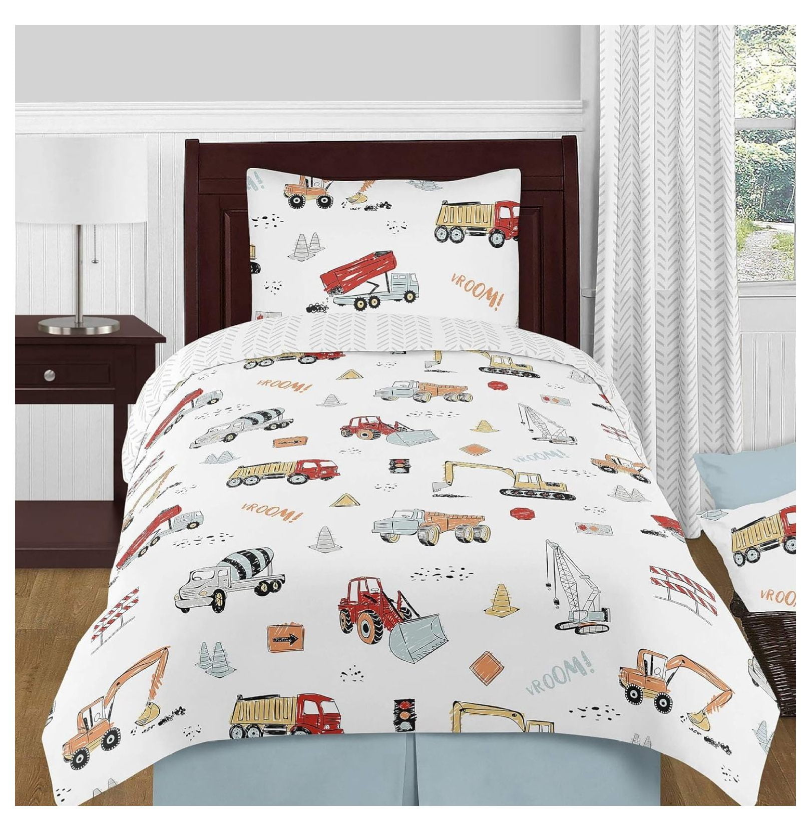 Boy zone construction bedding full hot sale