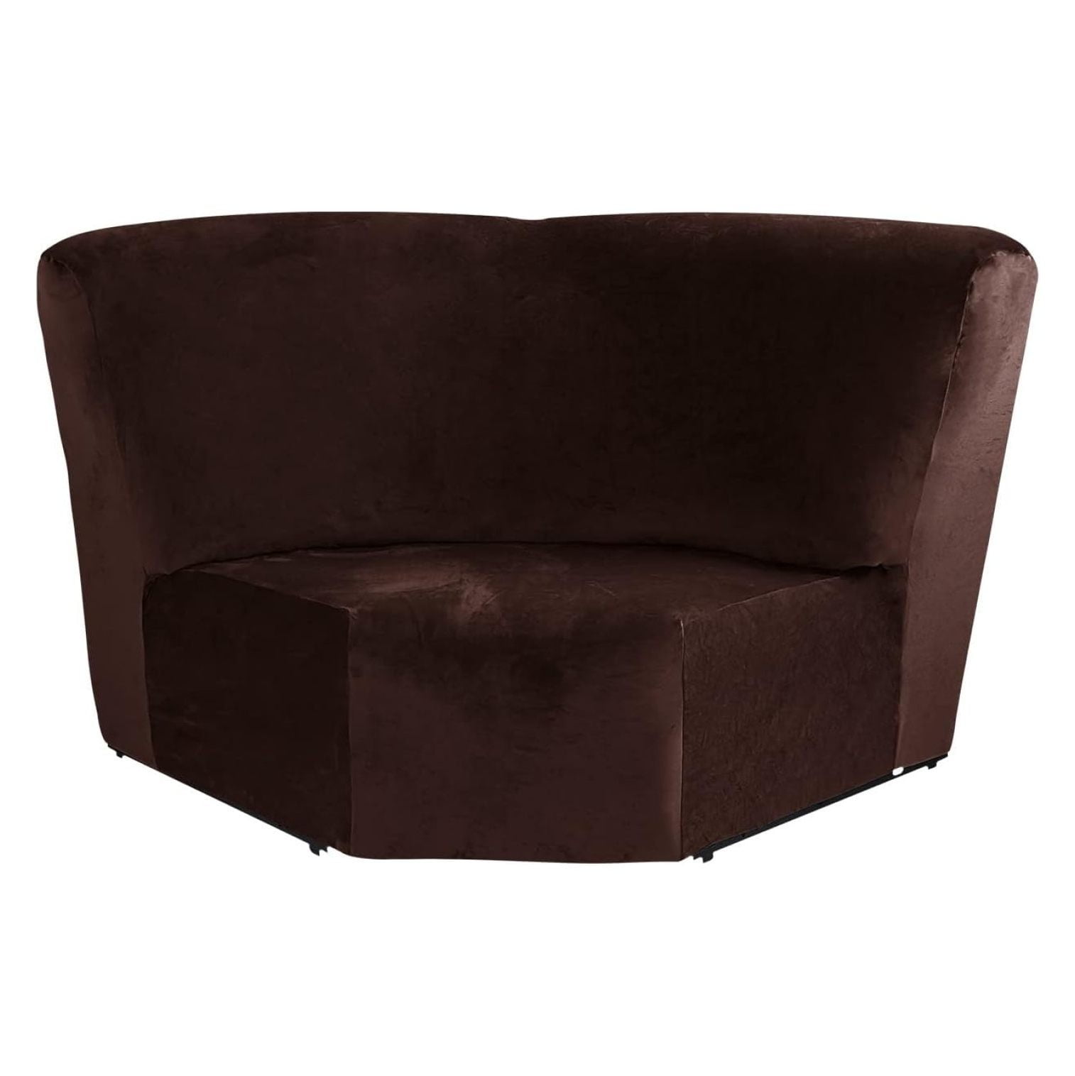 Drevy Corner Sofa Cover 1 Piece Velvet Stretch Corner Couch Cover for Sectional Recliner Sofa