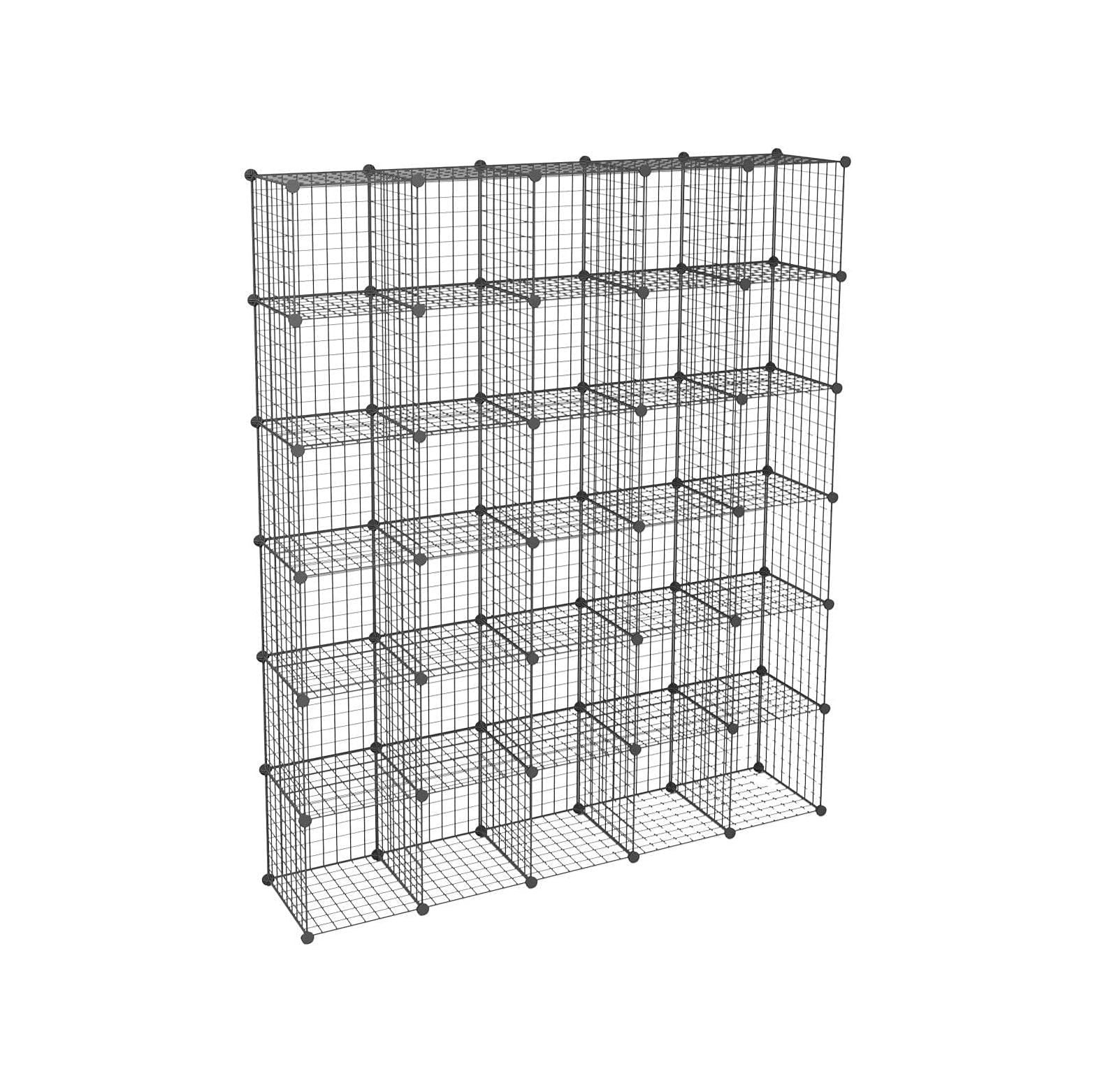 Drevy DIY Wire Cube Storage, Modular Metal Shelf, Cubby Shelving