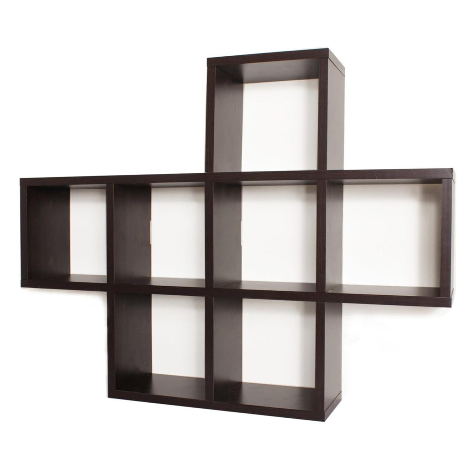 Drevy. Decorative Cubby Shelf Wall Mount or Standing Square Cubbies