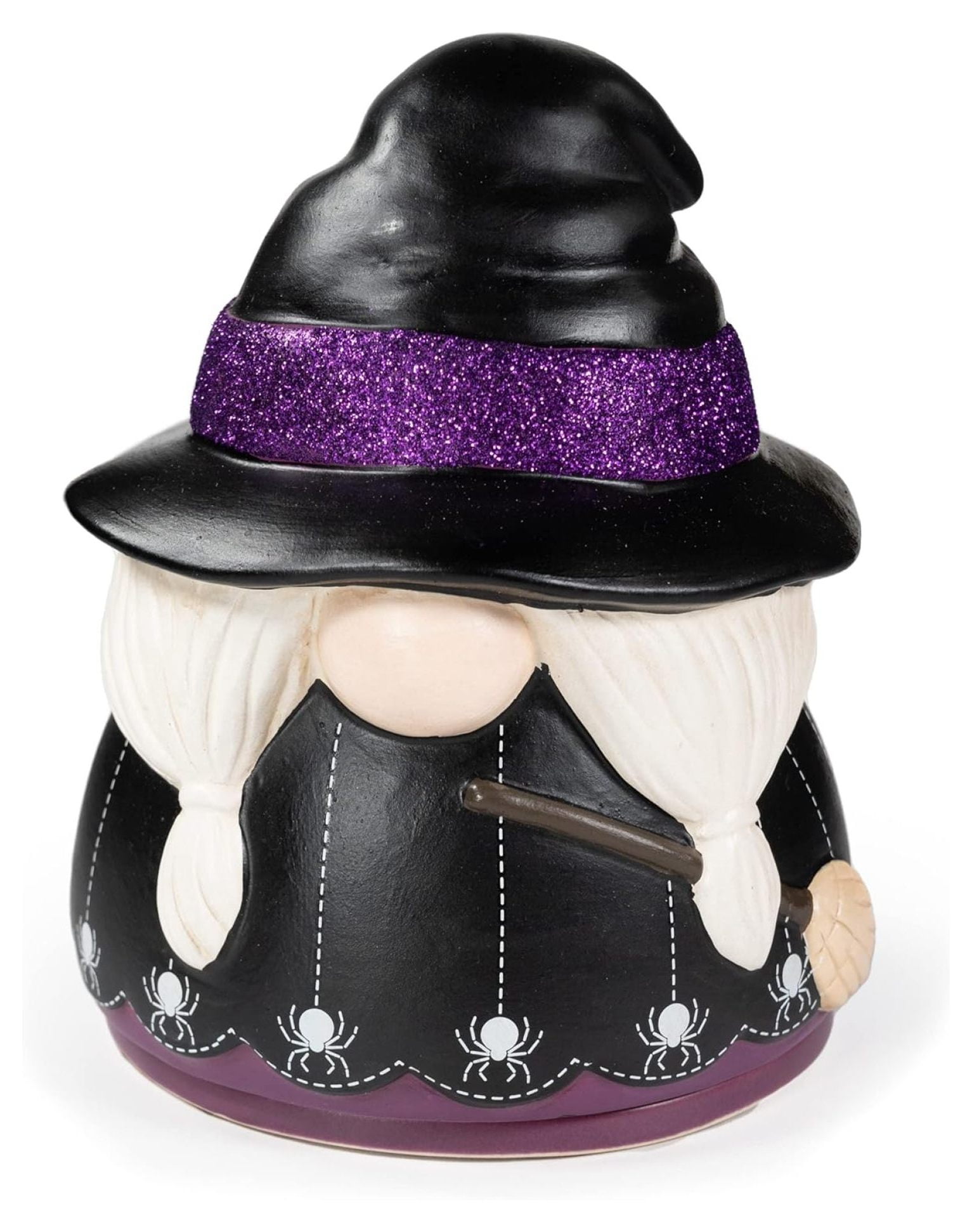 Drevy Gnome Collection, Scented Wax Cube Melter, Electric Fragrance Burner, Wickless Candle Air Freshener, Full Size Indoor Home Décor, House Decoration Year Round (Glitter Witch)