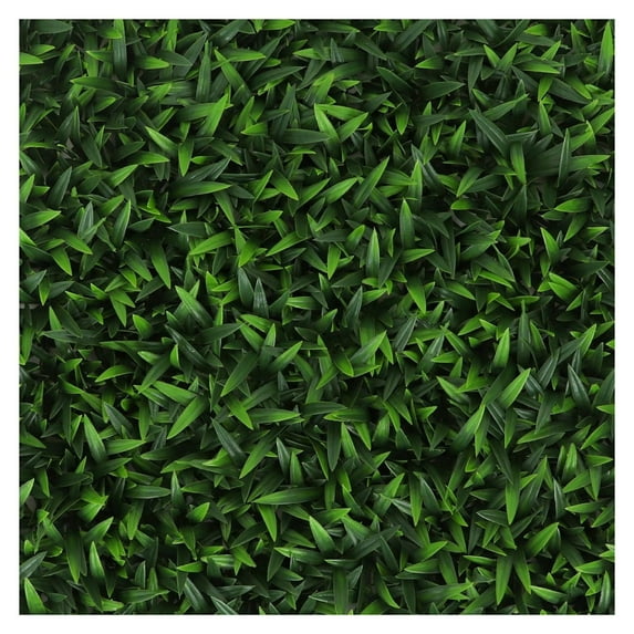 Drevy Greenery Panel - Artificial Hedge Wall - Fake Plant Wall Backdrop - Privacy Screen - Faux Topiary Wall Decor - Interlocking Panels (4, Grass)
