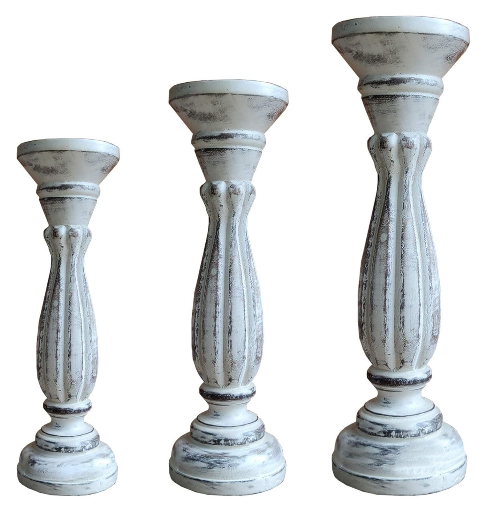 candle holder Wooden base with LED candle