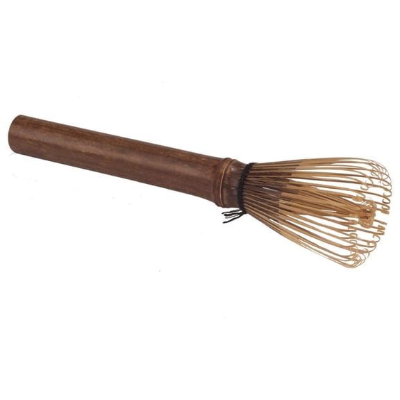 Drevy Japanese Skinny Matcha Whisk Chasen - Long Handle Traditional Matcha Utensil - Skinny Black - 10 Pieces