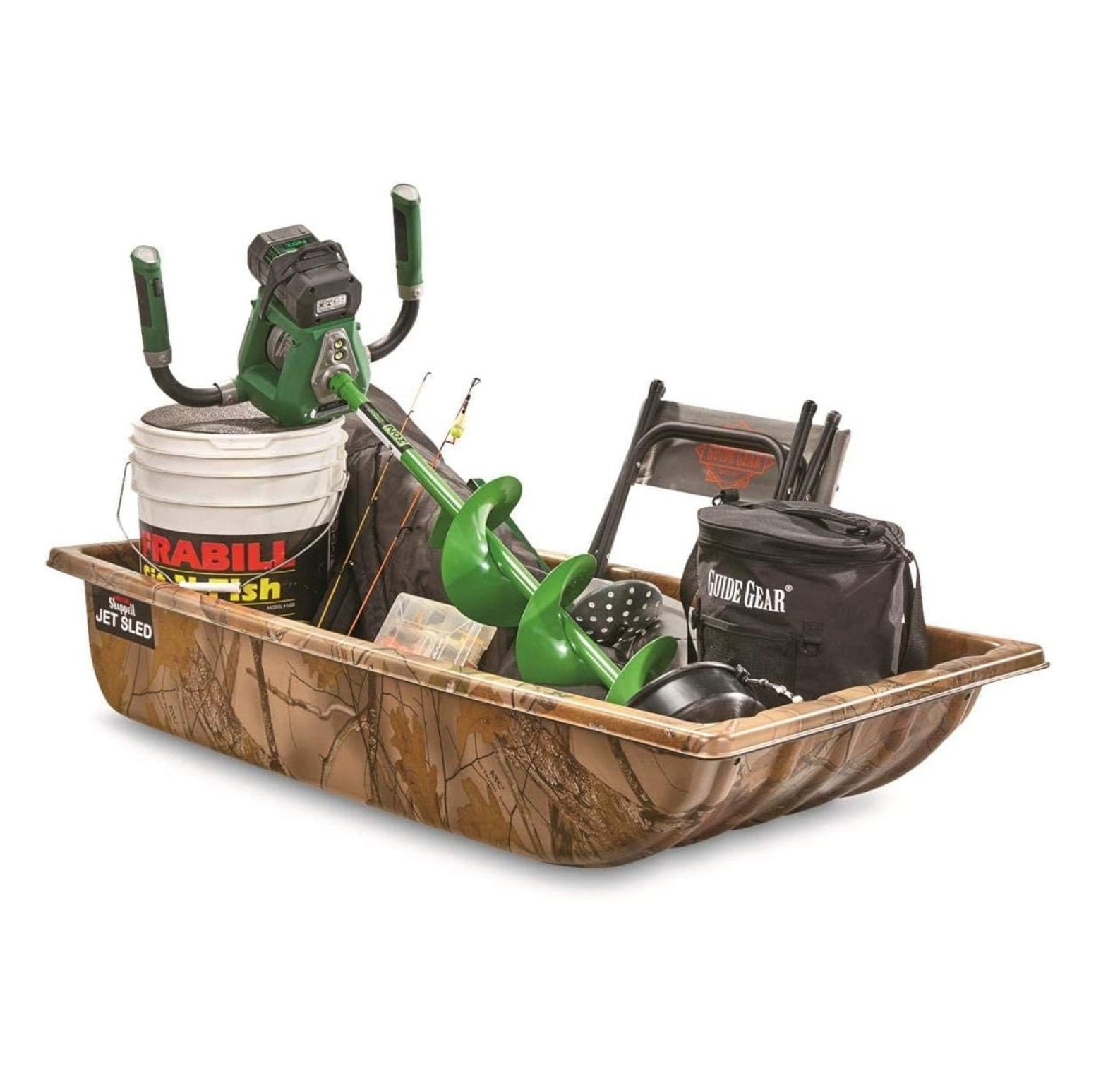 Drevy Jet Sled, Large HeavyDuty Utility Sleds for Hauling Ice Fishing