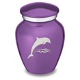 thumbnail image 1 of Drevy Keepsake Dolphin Cremation Urn (Purple), 1 of 5