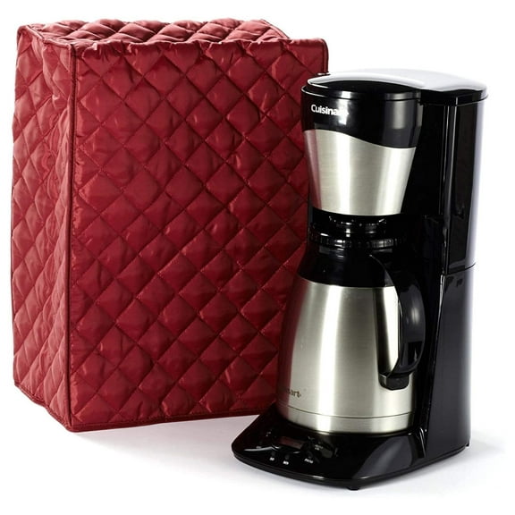 Drevy Keepsakes Coffee Maker Cover Dust Protection - Stain Resistant - Washable Appliance Cover-Red