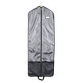 thumbnail image 1 of Drevy Keepsakes Deluxe Garment Bag Set - Premium Polyester - Full Length Zipper - ID Window - Carrying Handles - Stowaway Pouch - Closet Storage-Grey, 1 of 8