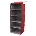 thumbnail image 1 of Drevy Keepsakes Hanging Closet Organizer - Heavy Duty Material, Sturdy Interior Shelves - Closet Storage-Scarlett Red, 1 of 5
