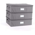 thumbnail image 1 of Drevy Keepsakes - Zip-Top Storage Box - Heavy Duty Polyester- Reinforced Handles - Stackable Design - Indoor Storage-Graphite, 1 of 6