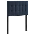thumbnail image 1 of Drevy Lily Tufted Linen Fabric Upholstered Headboard in Navy, 1 of 8