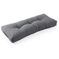 thumbnail image 1 of Drevy LokGrip Non Slip Tufted Memory Foam Bench Cushion, FadeShield Water Resistant Durable Thicken Outdoor/Indoor Bench Seat Pads 42x16x4 inch, Heather Charcoal, 1 of 7