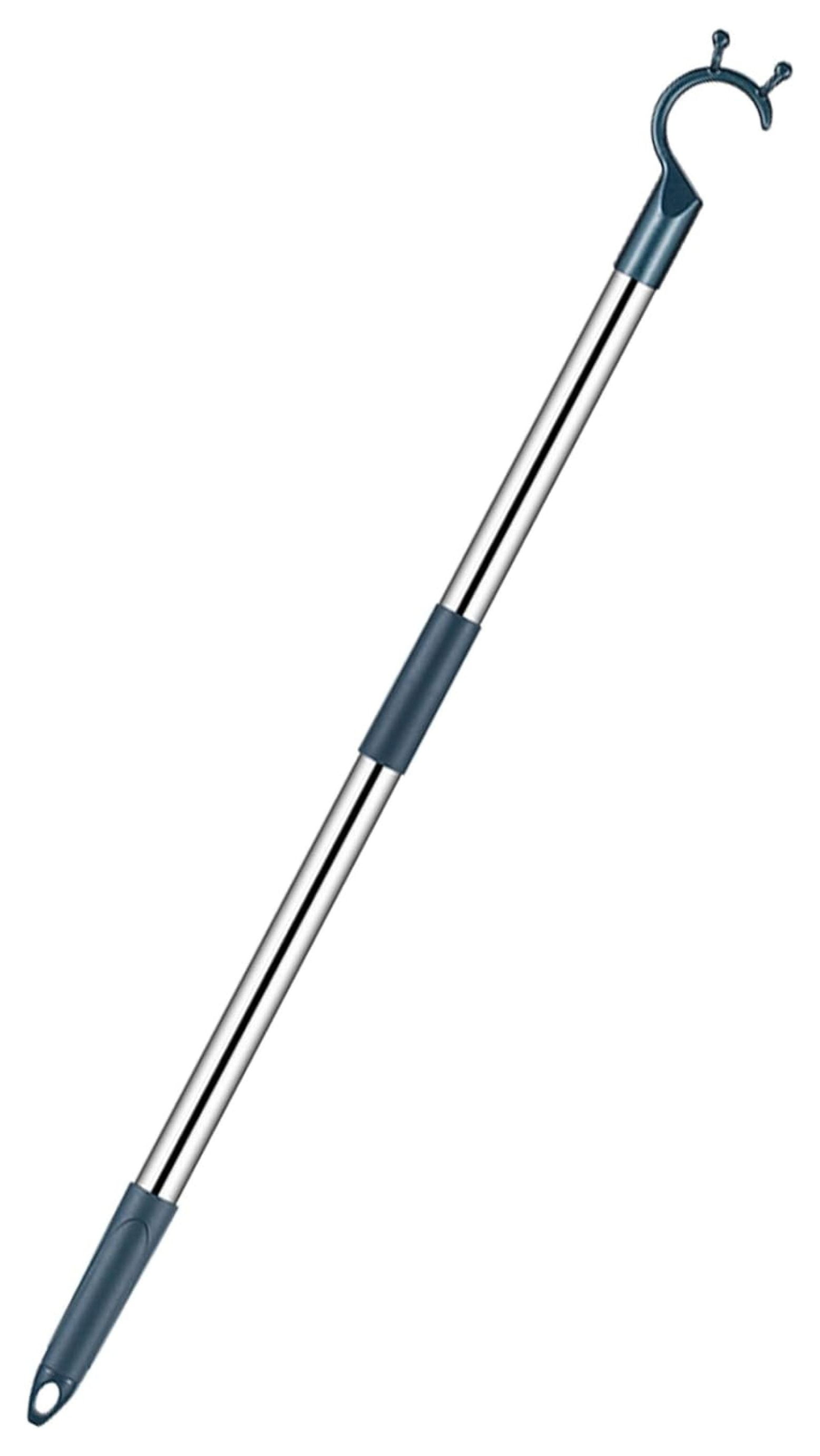 Drevy Long Reach Pole with Hook for Hanging 56" Extendable Reach Rod