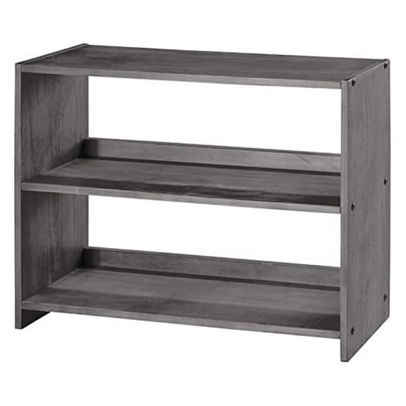 Drevy Louver Small Bookcase, Antique Grey