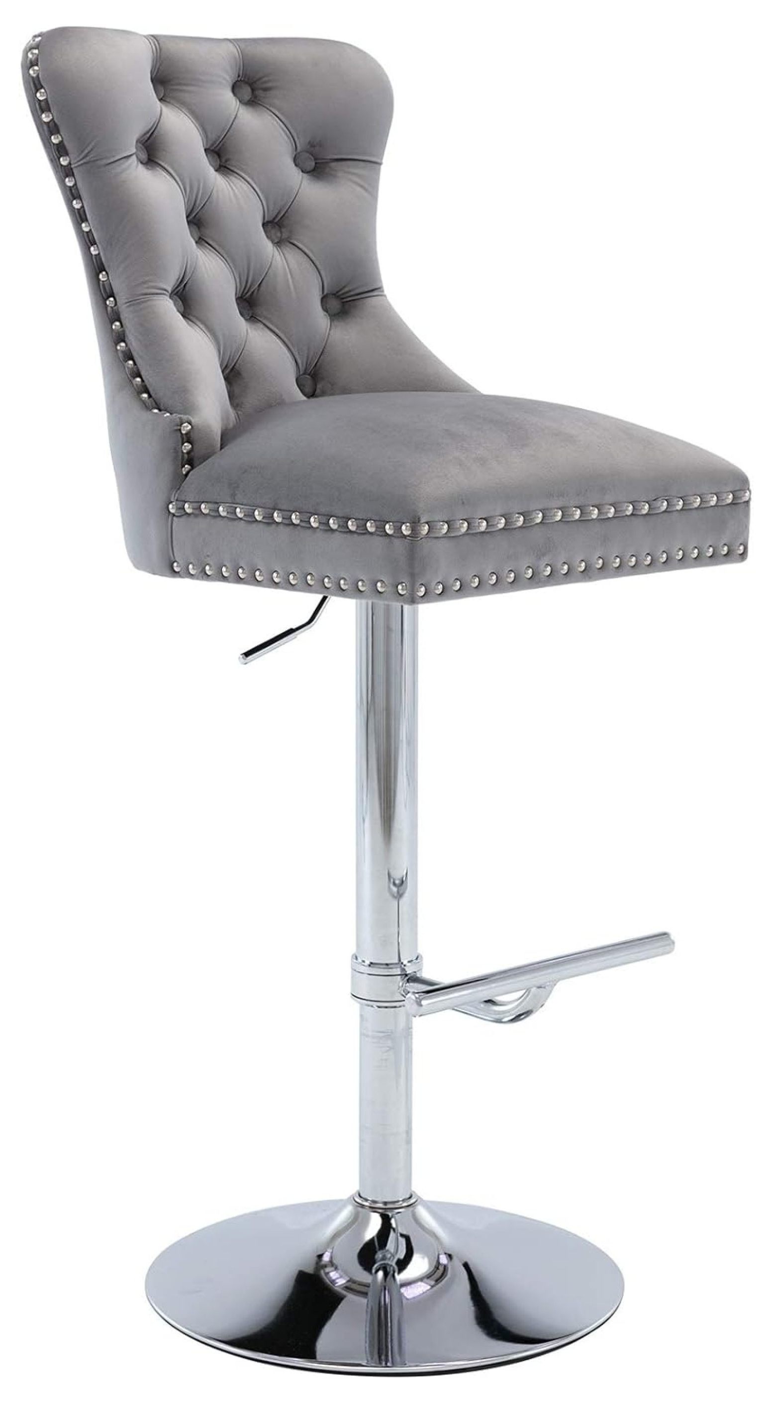 Drevy Modern Counter Bar Stools Set of 1 with Back Pull Ring , Swivel