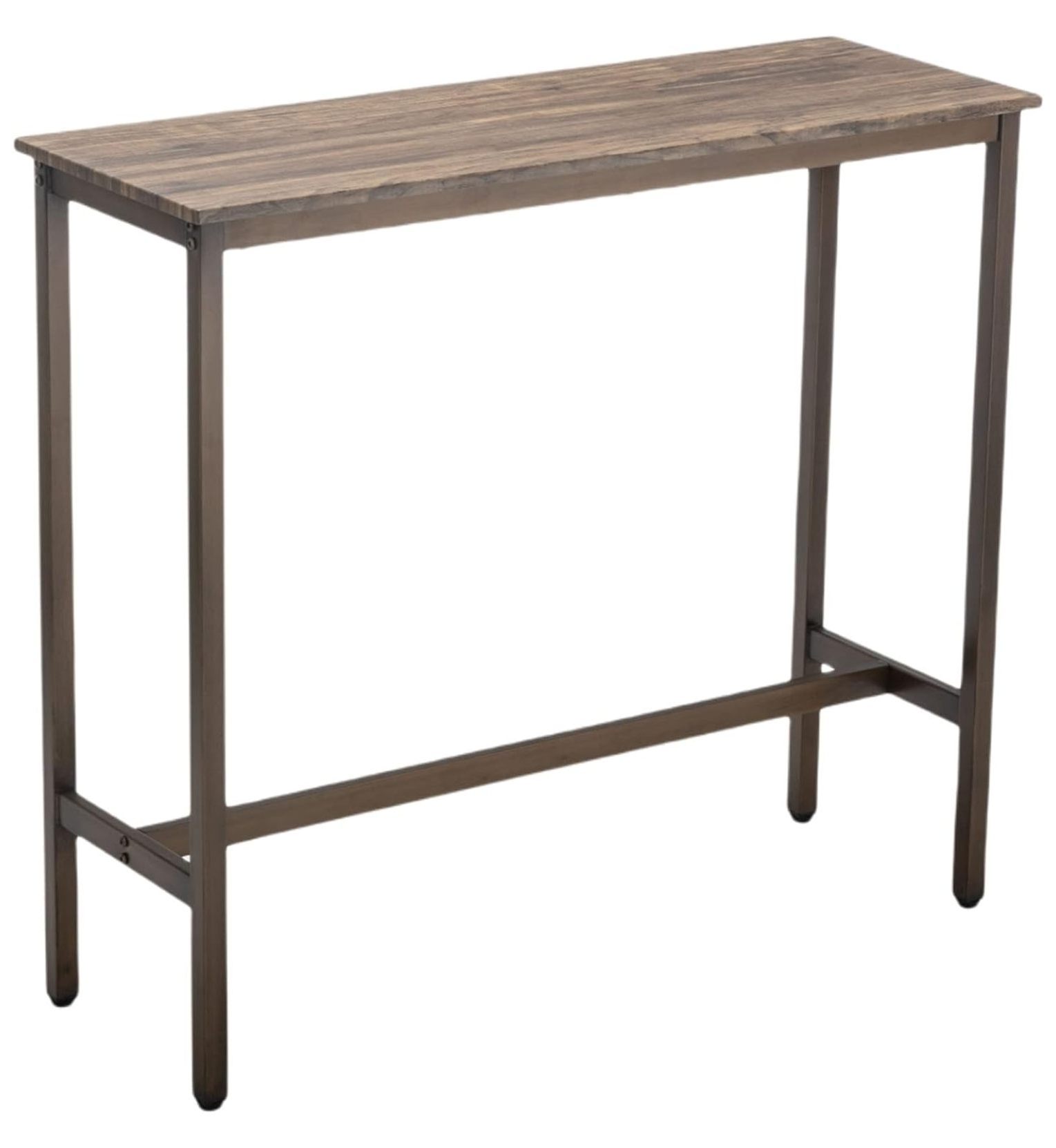 Drevy Modern Rectangle Bar Table 41" Bar Height Pub Table Industrial ...