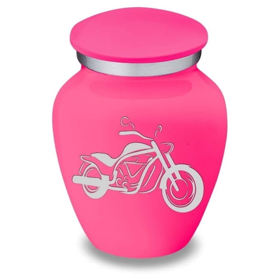 Drevy Motorcycle Keepsake Cremation Urn (Bright )
