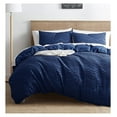 thumbnail image 1 of Drevy Navy Duvet Cover King Size - Boho Bedding King Duvet Cover Set, 3 Piece Tufted Double Brushed Boho Duvet Cover King with Zipper Closure, 1 King Size Duvet Cover 104x90 Inches and 2 Pillow Shams, 1 of 8