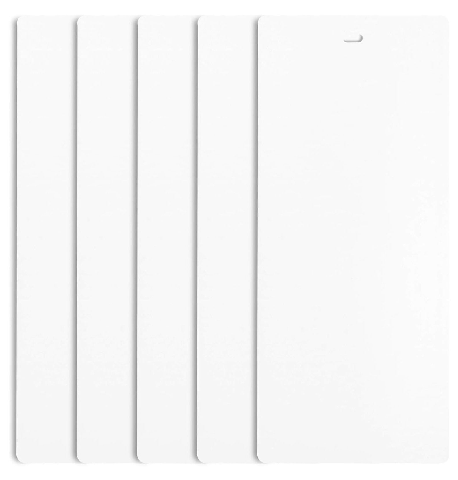 Drevy PVC Vertical Blind Replacement Slats Curved Smooth White 94.5 x 3