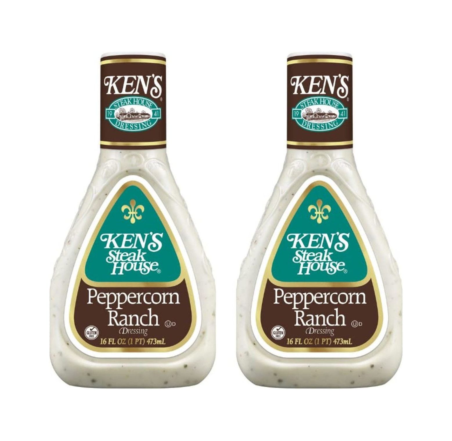 Drevy Peppercorn Ranch Dressing (Peppercorn Ranch, 16 Fl Oz, Pack of 2