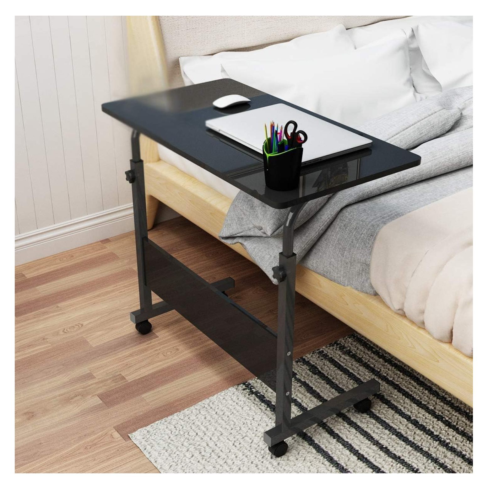 Side Table For Computer Drevy Rolling Sofa Side Snack Table Portable Laptop Computer Desk Stand ...