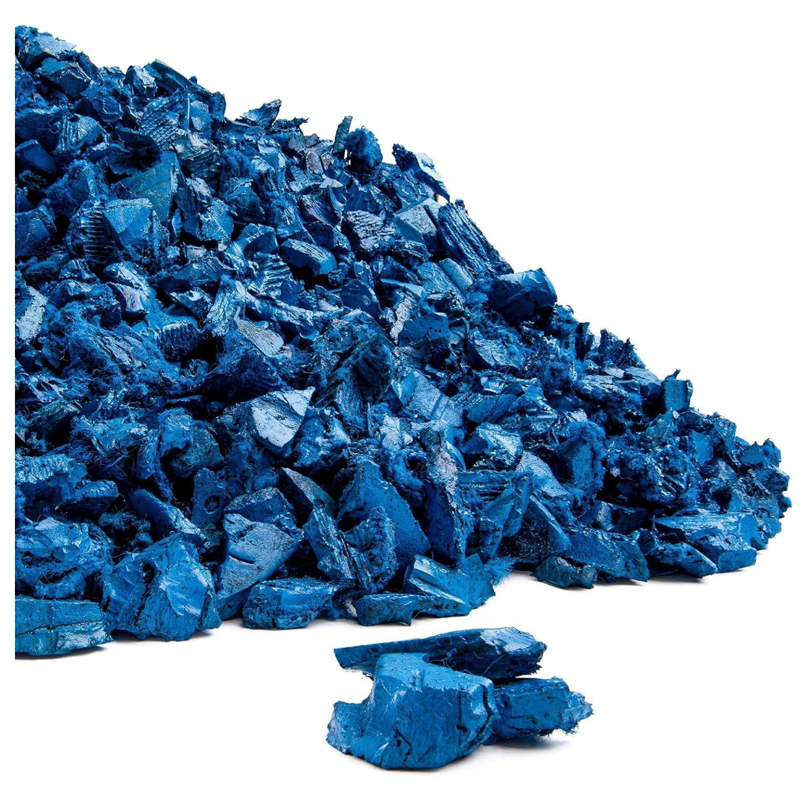 Drevy Rubber Mulch Nuggets Protective Flooring for Playgrounds, Swing-Sets, Play Areas, and Landscaping (40 LBS - 1.55 CU. FT, Blue)