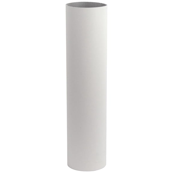 Drevy S348-12-WH 12 inch Stub Post for Pier Mount Adapter, Powder Coated & Non-Corrosive Aluminum, White