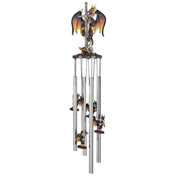 Drevy SS-G-41011, Wind Chime Round Top Dragon Hanging Garden Porch Decor