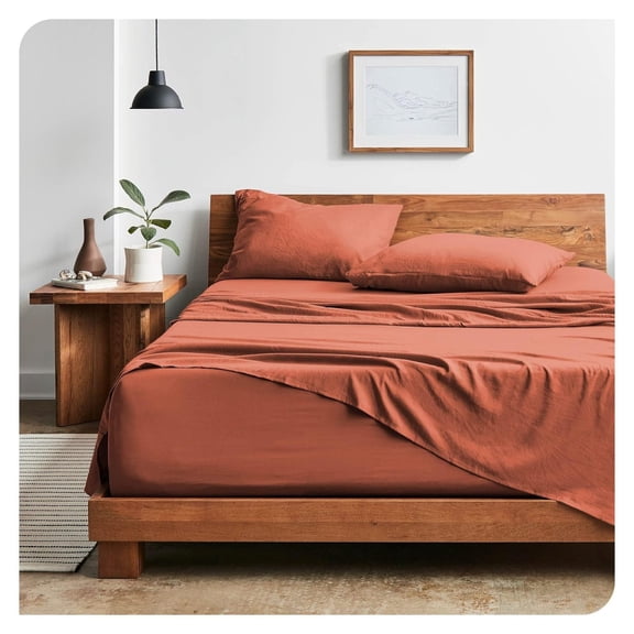 Drevy Sandwashed Queen Sheet Set - Premium 1800 Ultra-Soft Microfiber Queen Bed Sheets - Incredible Softness - Deep Pocket - Bedding Sheets & Pillowcases (Queen, Sandwashed Dusty Rose)