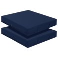 thumbnail image 1 of Drevy Seat Cushions for Patio Furniture, Waterproof Replacement Patio Chair Cushions, Set of 2, 18.5 x 16 x 3 Inch, Navy Blue, 1 of 9