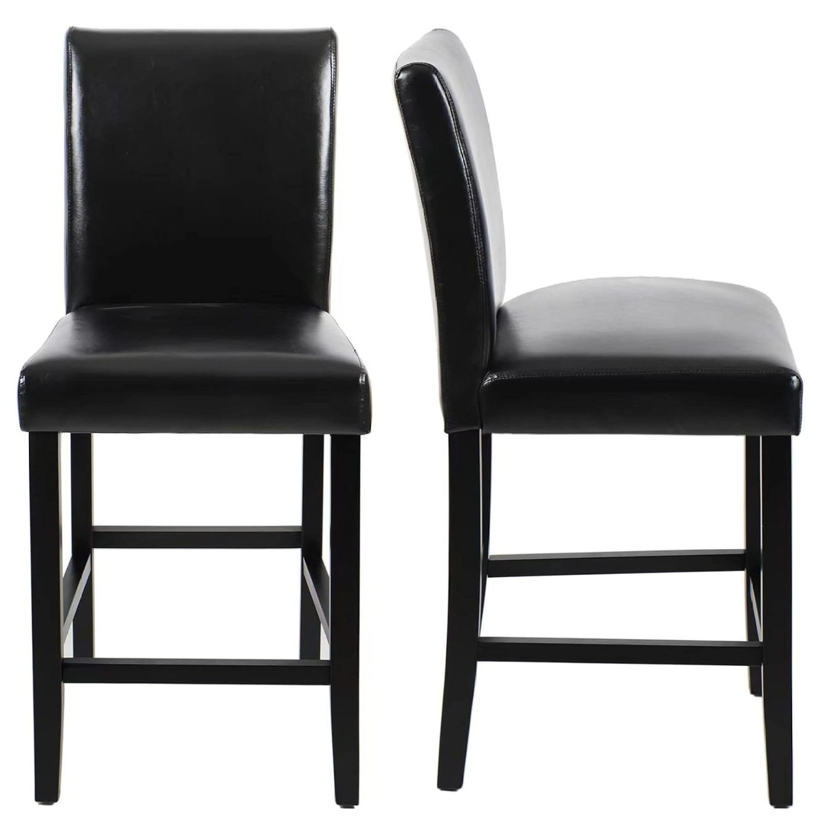 Drevy Set of 2 Classic 24 Inches Counter Height Stools Upholstered Bar